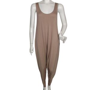 MOMPER ROMPER Jumpsuit, S, Taupe, Loose and comfortable, Tank/Harem style